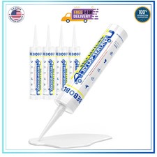 BEBOBLY RV Roof Sealant 4 Packs Self Leveling White Waterproof Camper Trailer