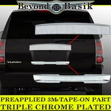 2007-2014 GMC YUKON YUKON XL Chrome Top Tailgate+Lower Liftgate Handle COVERS