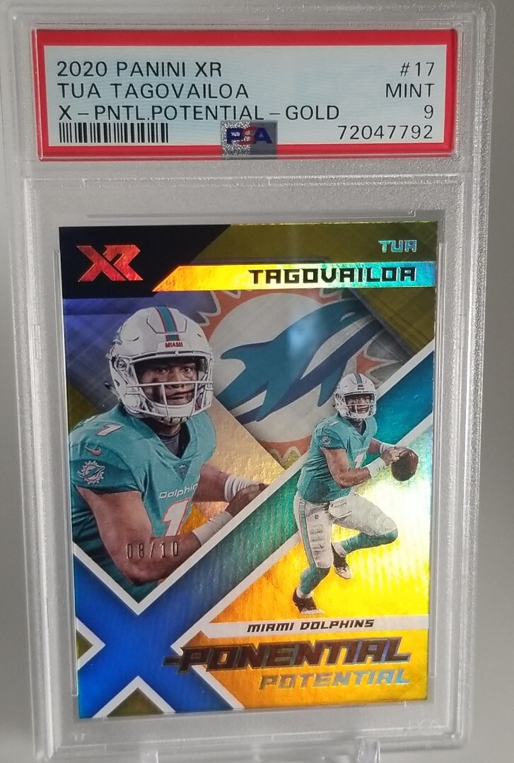 Tua Tagovailoa Panini XR X-Ponential Potential #17 Gold