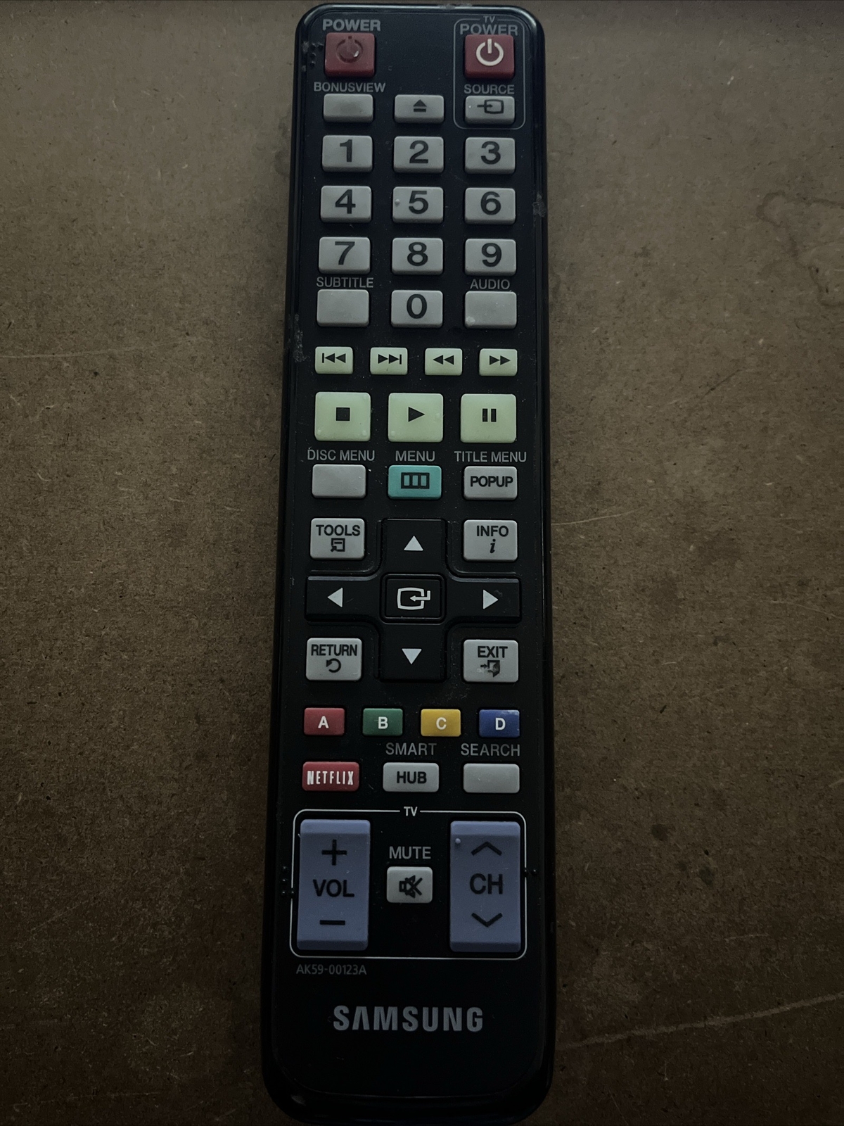 Samsung Smart TV Netflix Remote Control AK59-00123A BDD6500 BDD5700-image
