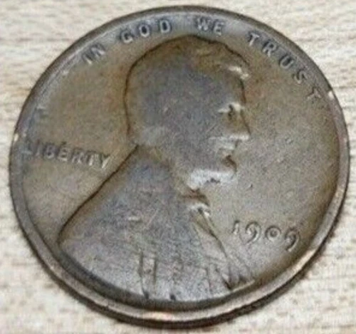 1909 Wheat Cent - Very Good