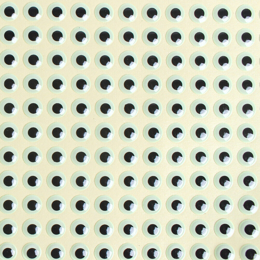 200pcs 3-7mm Fishing Lure Eyes 3D Holographic Eyes Fly Tying Jigs Crafts  Doll | eBay