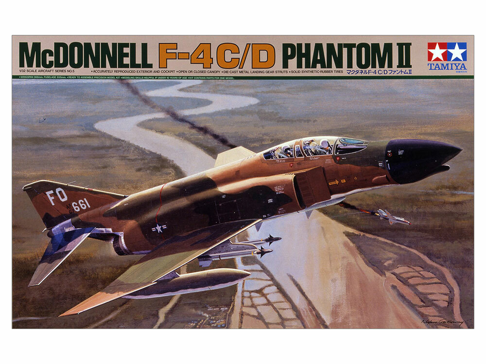 TAMIYA 1/32 McDONNEL F-4C/D Phantom II Aircraft No.05 Plastic