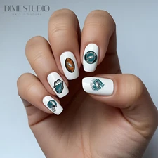 Philadelphia Eagles Nail Decals Water Transfer Nail Art