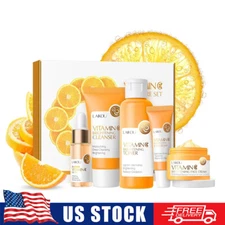 Skin Care Set Vitamin C Women Beauty Gift Sets Skin Care Kit with Cleanser, Tone