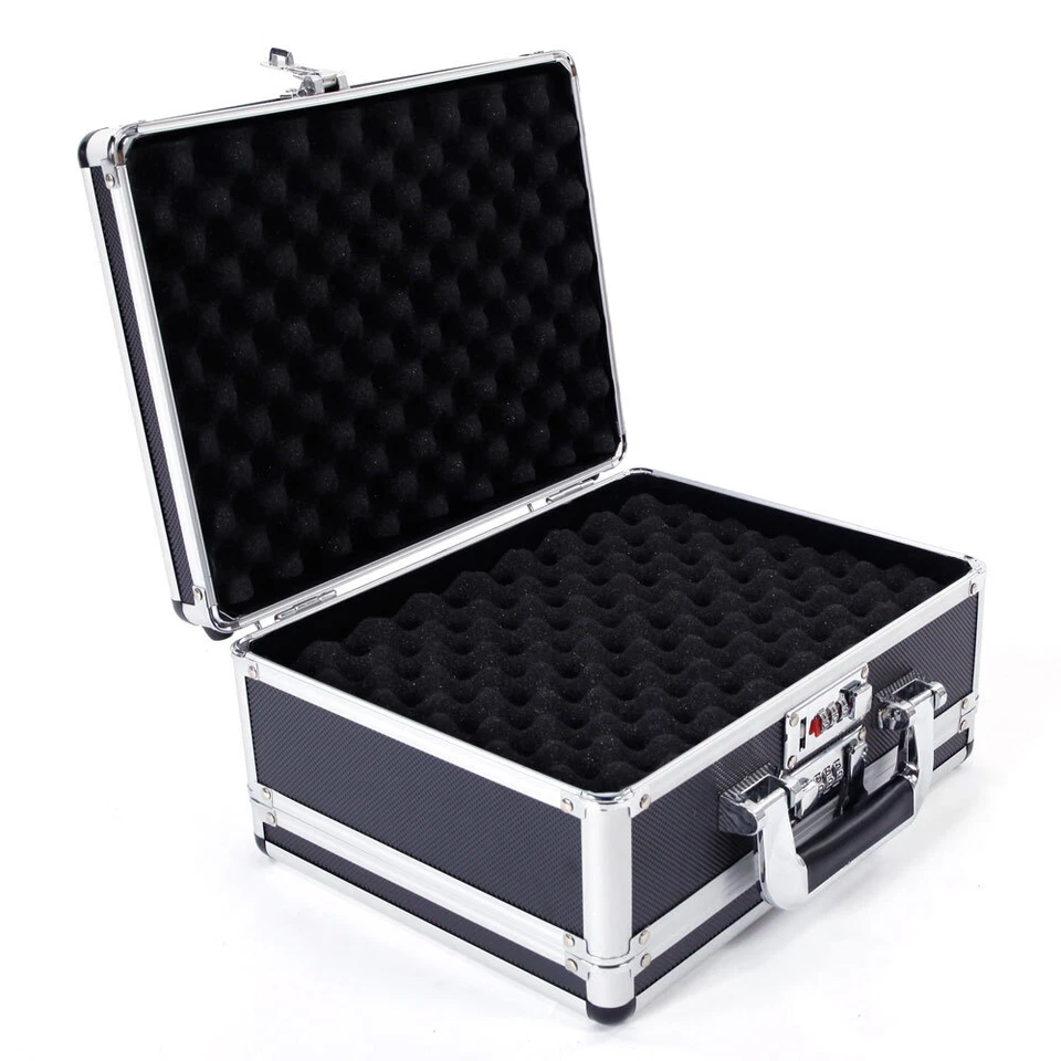 Aluminum Framed Locking Gun Pistol HandGun Lock Box Hard Storage Carry Case NEW - Image 2 of 4