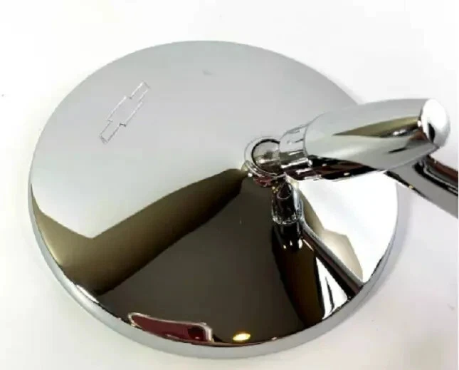 Fits 1963-1965 Chevy Corvair Round Bowtie Teardrop Mirror Fits Various GM Models - Image 3 of 4