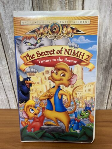 THE SECRET OF NIMH 2 - TIMMY TO THE RESCUE - VHS - CLAMSHELL CASE