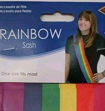 Pride Satin Sash - Rainbow