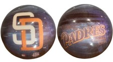 Vintage RARE MLB 2002 San Diego Padres Baseball Club Bowling Ball 10lb Undrilled