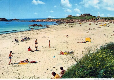 GUERNSEY POSTKARTE La Saline und Grande Rocques Castel Kanalinseln John Hinde