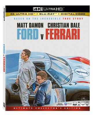 Ford V Ferrari Blu-ray True Story Racing Drama 1966 Le Mans