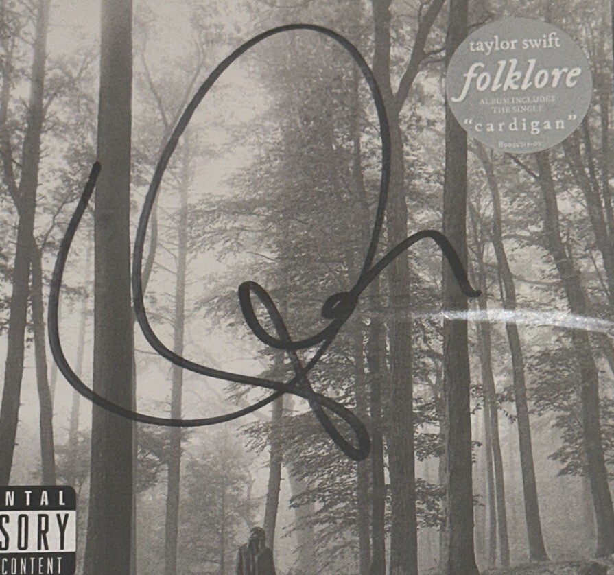 Taylor Swift Heart Signed Auto Autograph Folklore CD Booklet