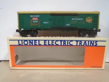 1986 VINTAGE LIONEL #9847 O SCALE WOLFSCHMIDT VODKA BILLBOARD REEFER NEW IN BOX