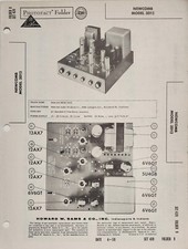 SAMS PHOTOFACT SERVICE MANUAL 439-9 NEWCOMB TUBE AMPLIFIER 3D12