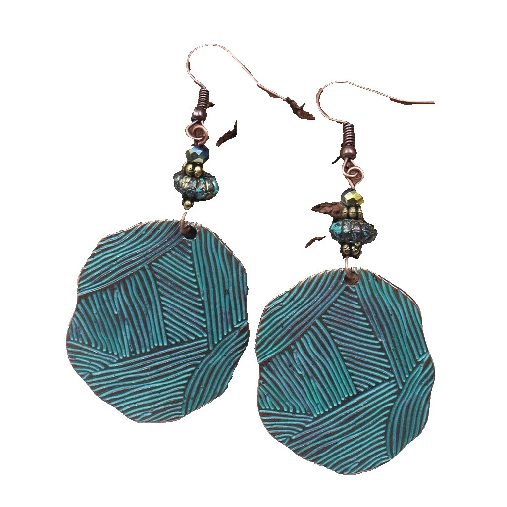 Pendientes de Moda de bronce de plástico