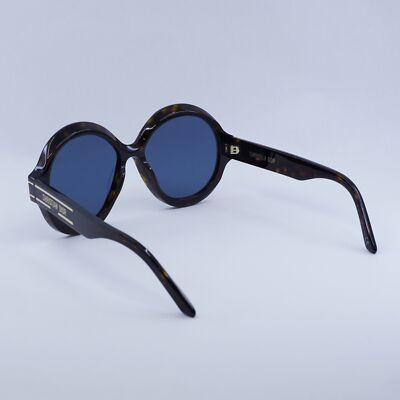 Dior DIORSIGNATURE R1U 20B0 Sunglasses Havana Frame, Blue Lenses - Lowest Price! New DIOR DIORSIGNATURE R1U 20B0 Dark Havana/Blue 57-17-140  main image 3