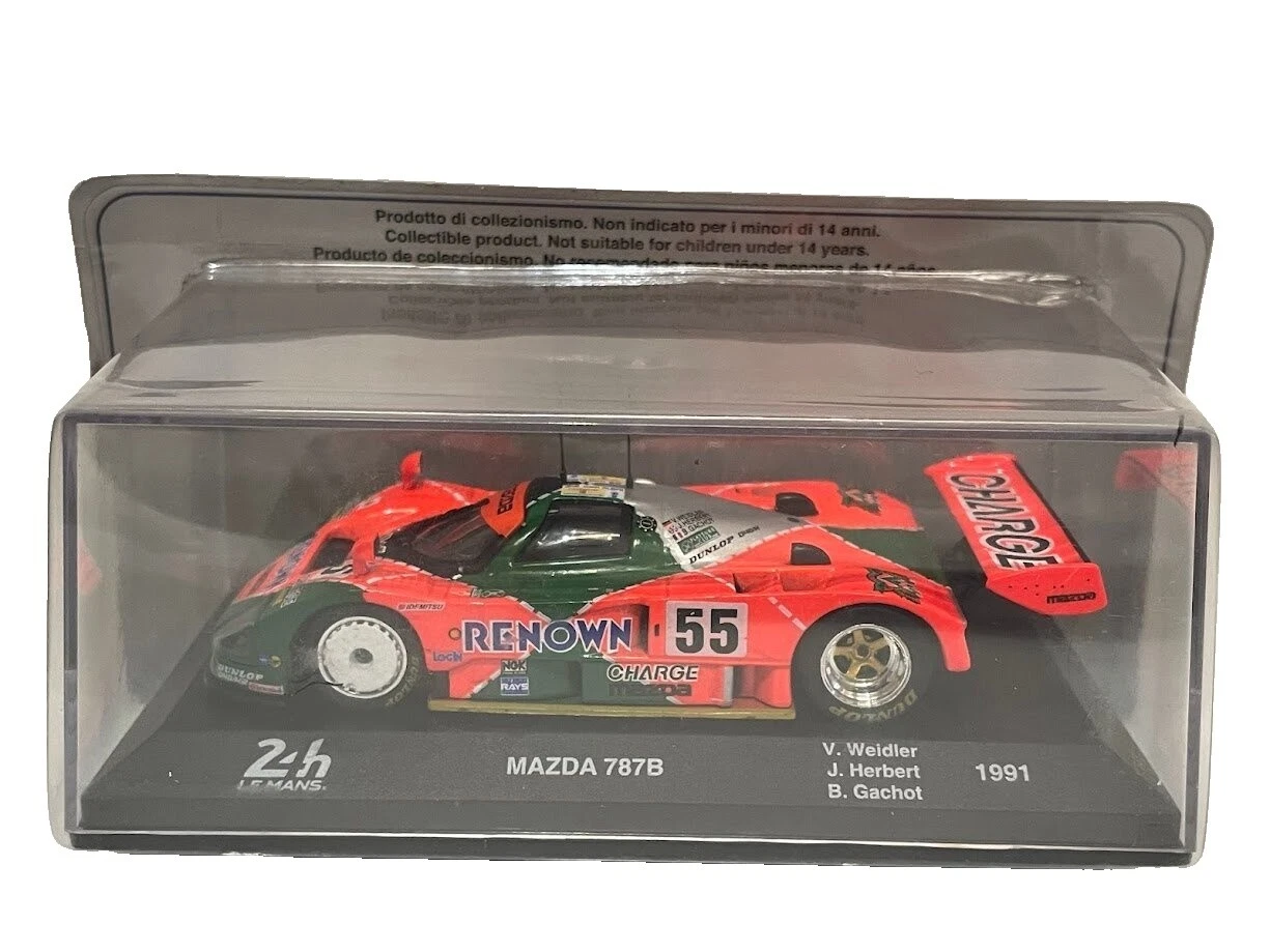 Mazda 1:43 autos de carrera diecast