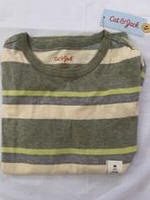 Cat  Jack boys stripped long sleeve shirt size M 8 NWT