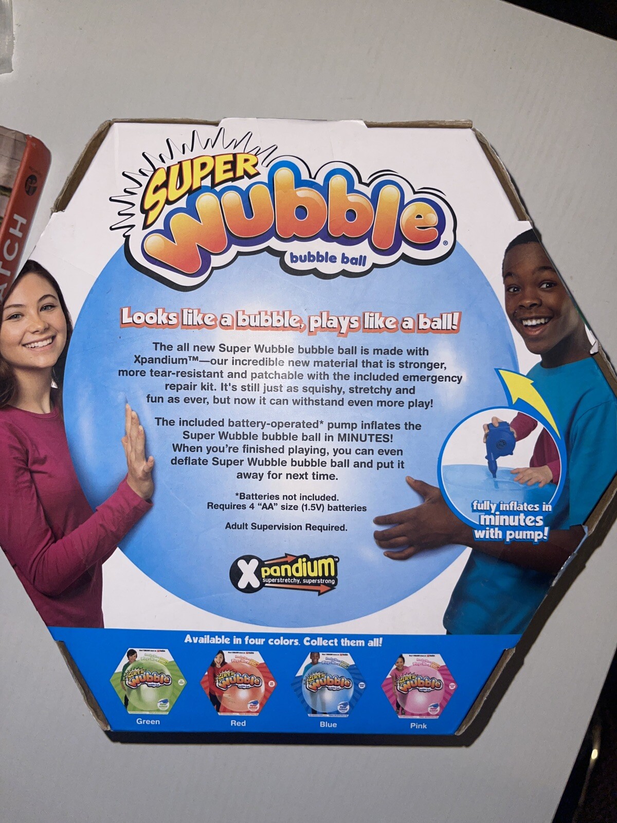 Super Wubble Bubble Ball with Pump Amazing Tear Resistant Bubble Ball
