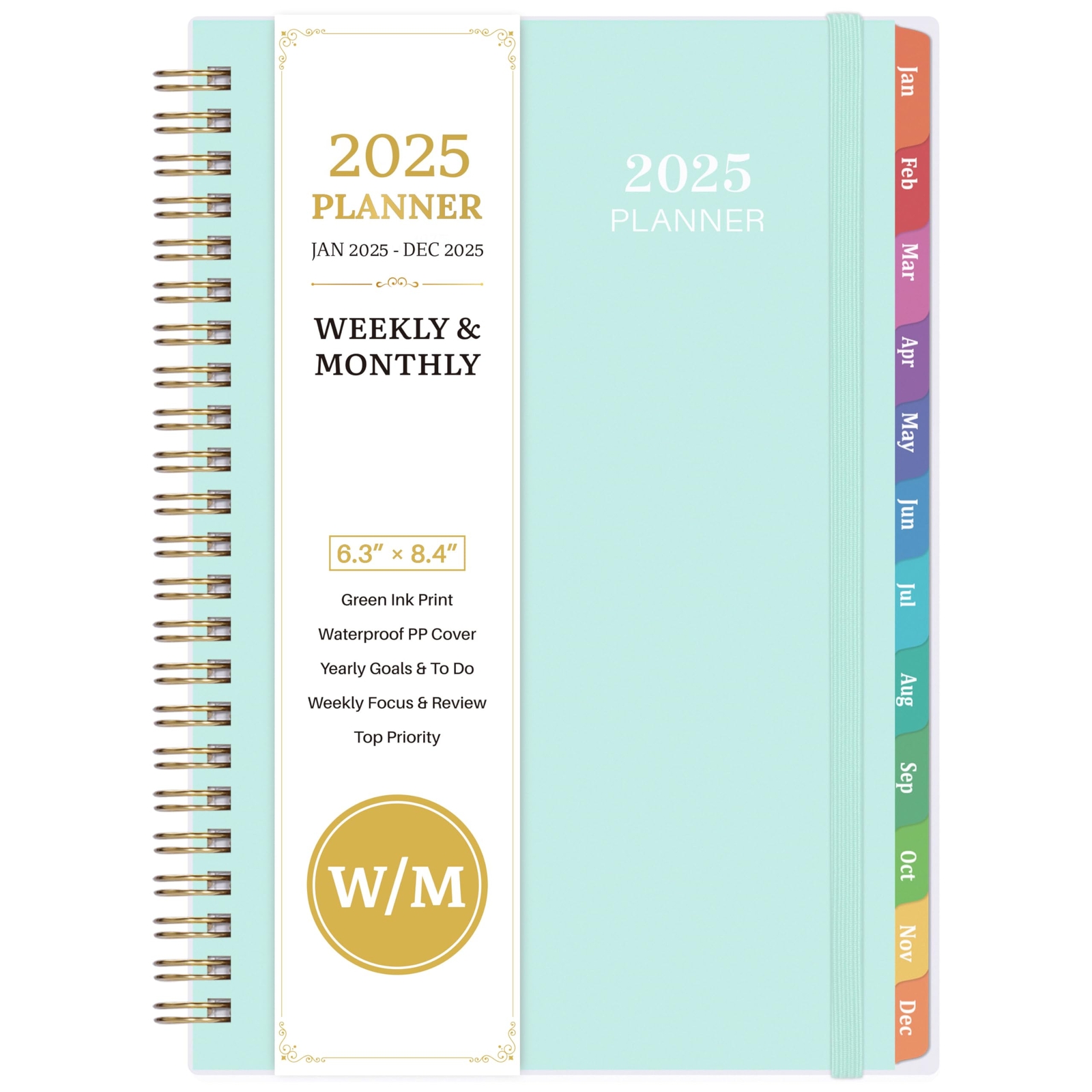 2025 Planner - 2025 Planner Daily Weekly Monthly Jan 2025 to Dec 2025 6.4'' x...