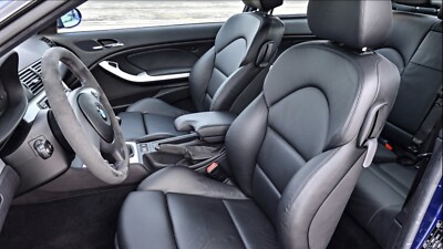 BMW E46 M3 Seat Covers Black Nappa) 2001-2006 New Replacement