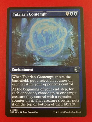1x Tolarian Contempt | FOIL-ETCHED | MAT: The Aftermath | MTG Magic Cards