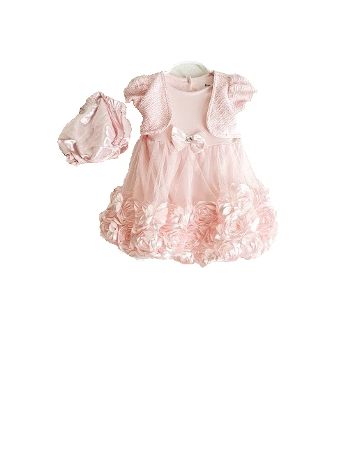 Lote de 3 Vestidos Rosa Nanette Lepore & Jessica Simpson Niñas Talla 24M-3T Foto 3 de 4