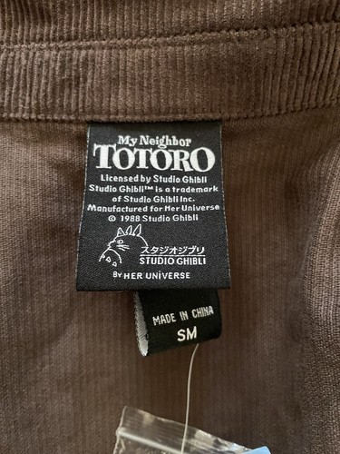 Totoro Shirt Shacket Cord Damen klein bestickt My Neighbor Her Universe - Bild 5 von 7
