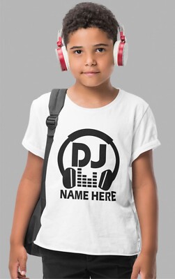 Personalisiertes DJ Kopfhörer T-Shirt Name Musik Singverein Tanzverein XMAS Shirt