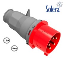 SPINA VOLANTE INDUSTRIALE TRIFASE MASCHIO CEE 5 POLI (3P+T+N) 16A PROT. IP44