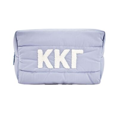 Sorority Shop Kappa Kappa Gamma Makeup Bag - Puffer Style with Sorority Lette...