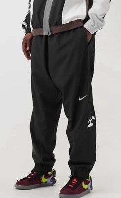 Mens Nike x Acronym Woven Pants Black Medium Oversized | eBay