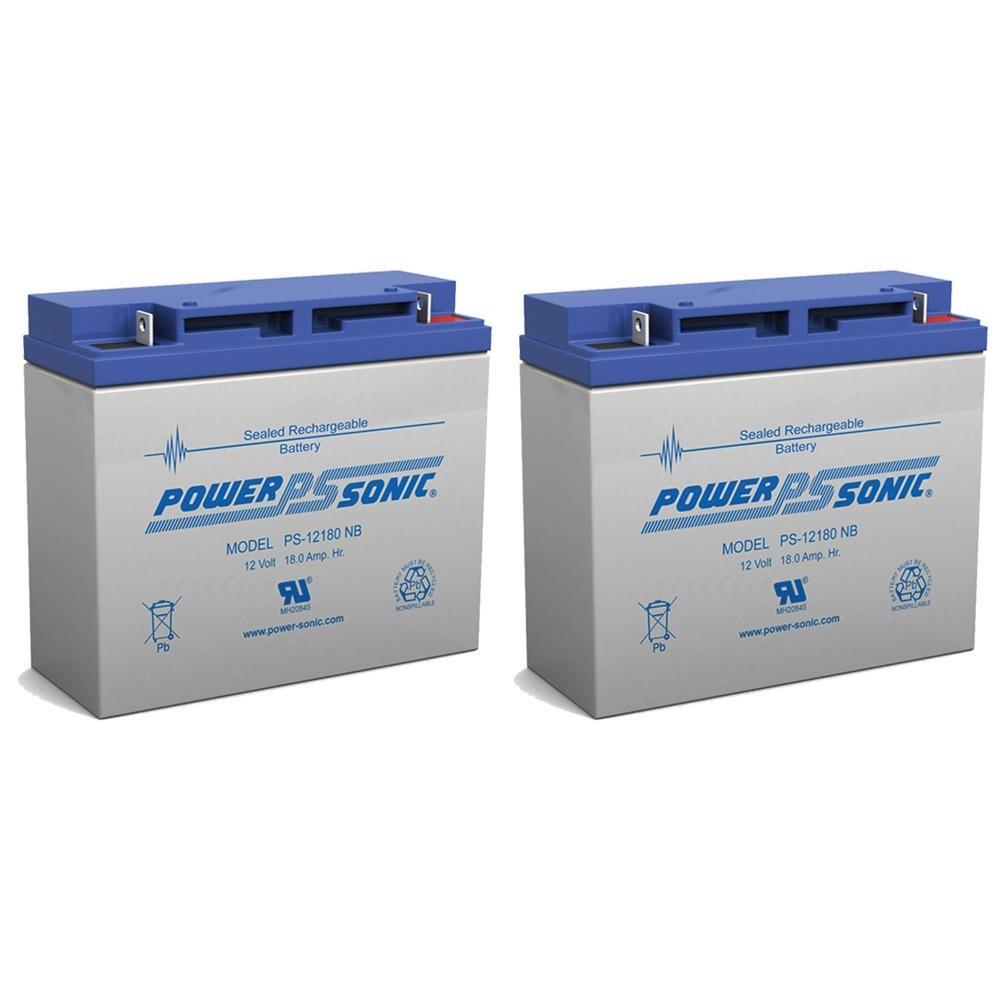 12V 18Ah AGM Sealed Lead Acid Battery - Direct Replacement For Power-Sonic PS-12180NB