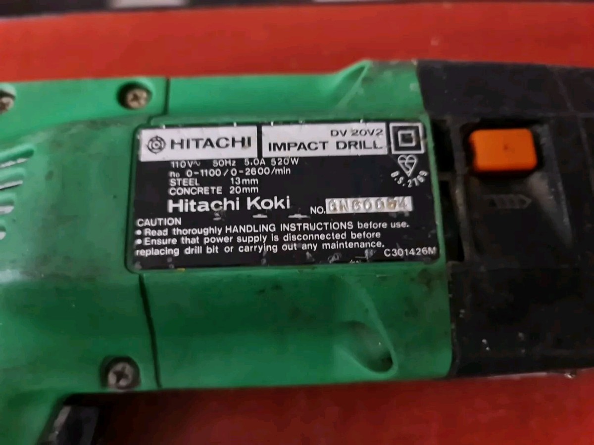 Hitachi Koki DV 20V2 Drill 110v | eBay UK
