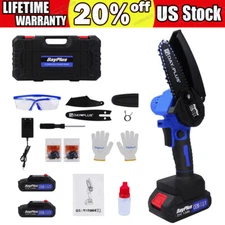 4 Inch Chainsaw Cordless Mini Handheld Woodworking Electric Garden Cutting Tool