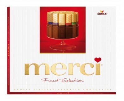 merci Finest Selection Große Vielfalt Schokoladen Spezialitäten 250g