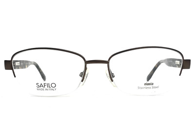 Safilo Eyeglasses Frames Elasta SA6038 PGS Brown Havana Tortoise Black 53-17-135