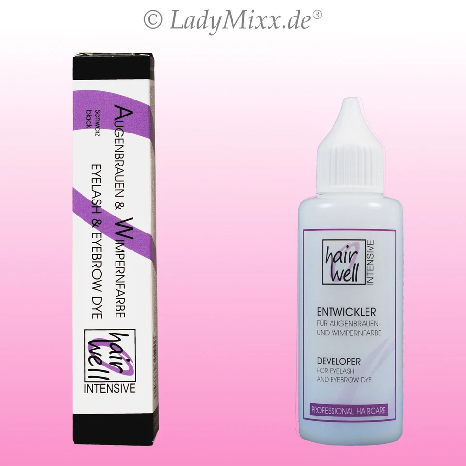 StarterSet Wimpernfarbe Augenbrauen 20ml+Entwickler 50ml HAIRWELL (GP164,29 €/L)
