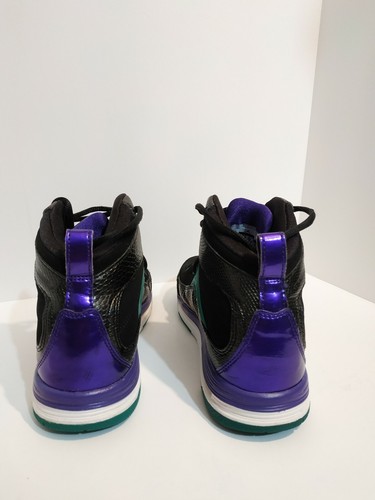 Shoes Nike Jordan Hoop TR 97 (GS) Black/White/Grape Ice/Emerald NIB 428827-008 - Picture 6 of 12