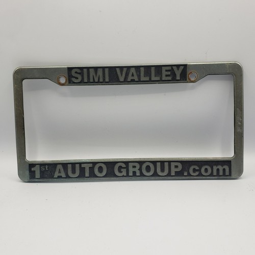 Simi Valley 1st Auto Group Silver Dealership License Plate Frame Front