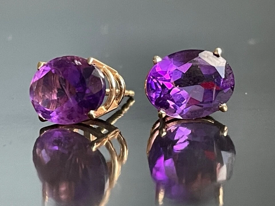 Ebay amethyst earrings deals