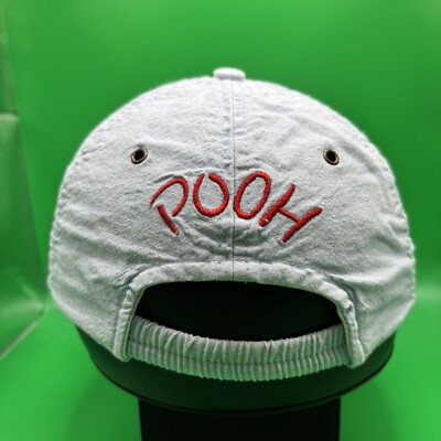 Vintage Winnie The Pooh Disney Hat Denim Look Suede Brim  display picture 3