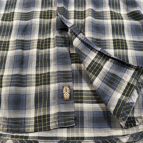 NICE Tommy Bahama Mens Cotton Silk Blend Long Sleeve Plaid Button Up Shirt L - Picture 9 of 10