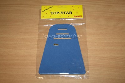 Tankpad blau Motorrad Schaumstoff Neopren Schutz für Kratzer im Lack 18x13x0,55