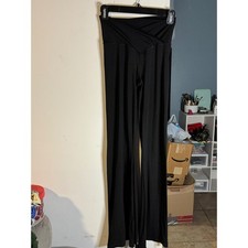 OFFLINE by Aerie Real Me Crossover Super Flare Leggings Black High Rise Size M