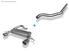 Duplex Racing-Komplettanlage ab Kat Opel Corsa E OPC je 100mm rund