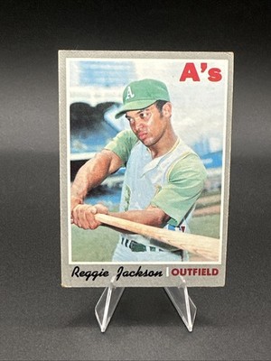 1970 Topps #140 Reggie Jackson Oakland A s HOF Vintage Baseball Card