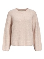 Pullover Damen Geripptes, Object, GrößE M, Schwarz, 100% Baumwolle