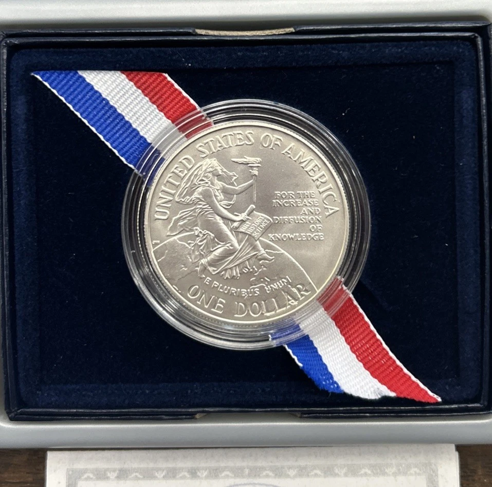 Smithsonian Institution 150th Anniversary Silver Dollar Commemorative Coin COA - Image 3 of 4